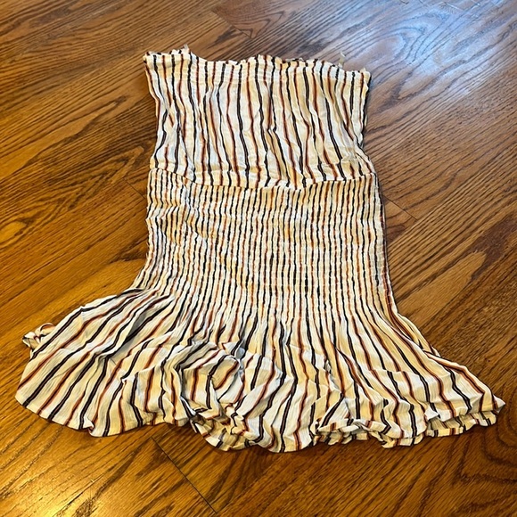 Gab & Kate Woman’s Striped Strapless Dress Size S - Picture 1 of 4